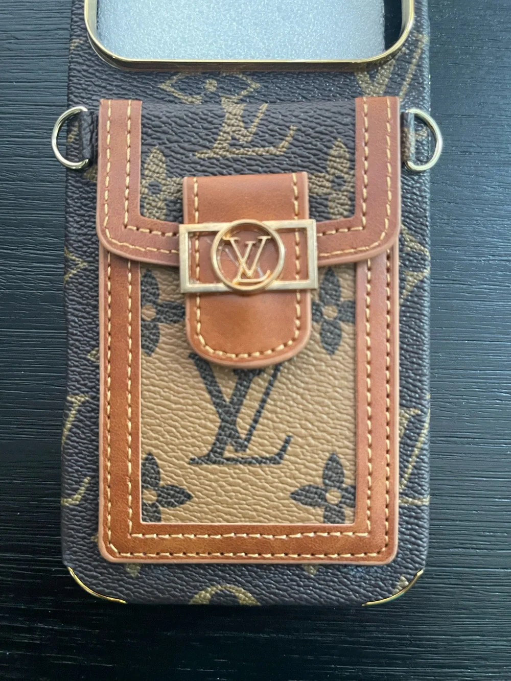 iPhone 17 pro max wallet Crossbody Case with Strap